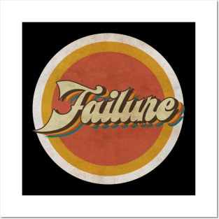 circle vintage Failure Posters and Art